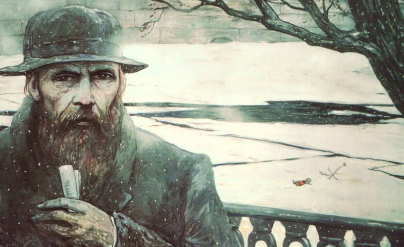 Fiódor Dostoievski por Ilia Glazunov
